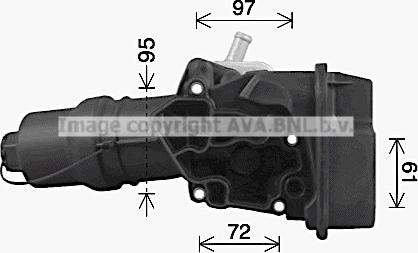 Prasco VN3329H - Масляний радіатор, рухове масло autozip.com.ua