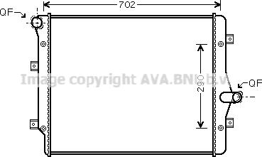 Prasco VN2208 - Радіатор, охолодження двигуна autozip.com.ua