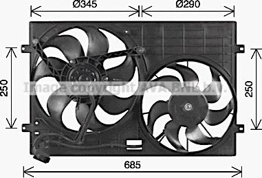 Prasco VN7543 - Вентилятор, охолодження двигуна autozip.com.ua