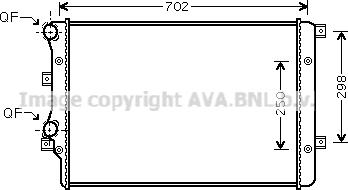 Prasco VNA2206 - Радіатор, охолодження двигуна autozip.com.ua