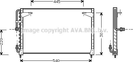 Prasco VO5080 - Конденсатор, кондиціонер autozip.com.ua