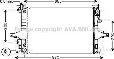 Prasco VO2115 - Радіатор, охолодження двигуна autozip.com.ua