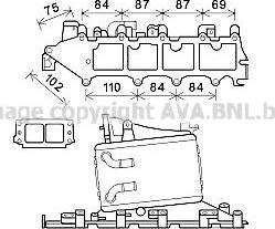 Prasco VW4361 - Интеркулер autozip.com.ua