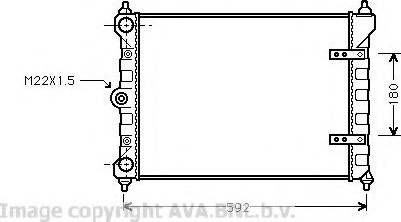 Prasco VW2095 - Радіатор, охолодження двигуна autozip.com.ua