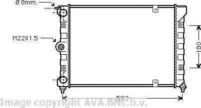 Prasco VW2084 - Радіатор, охолодження двигуна autozip.com.ua