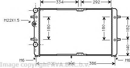 Prasco VW2180 - Радіатор, охолодження двигуна autozip.com.ua