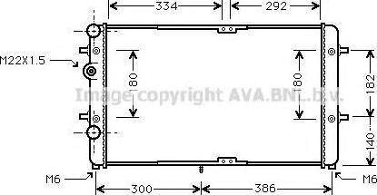 Prasco VWA2180 - Радіатор, охолодження двигуна autozip.com.ua