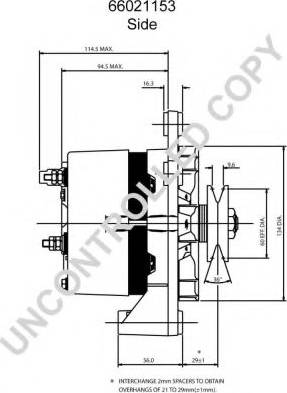 Prestolite Electric 66021153B - Генератор autozip.com.ua