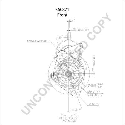 Prestolite Electric 860871 - Стартер autozip.com.ua