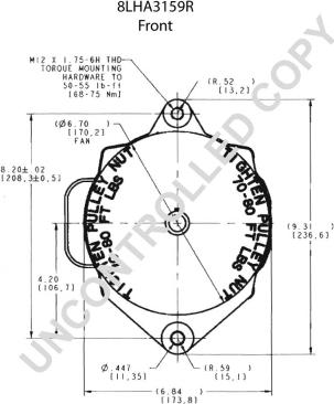 Prestolite Electric 8LHA3159R - Генератор autozip.com.ua