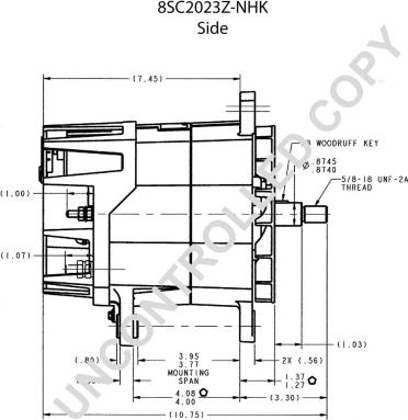 Prestolite Electric 8SC2023Z-NHK - Генератор autozip.com.ua