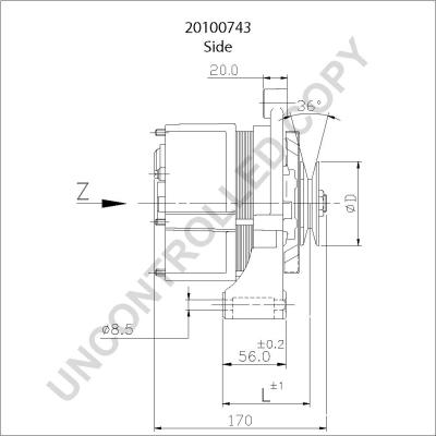 Prestolite Electric 20100743 - Генератор autozip.com.ua