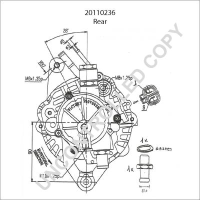 Prestolite Electric 20110236 - Генератор autozip.com.ua