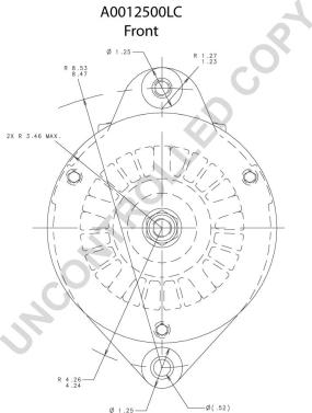 Prestolite Electric A0012500LC - Генератор autozip.com.ua