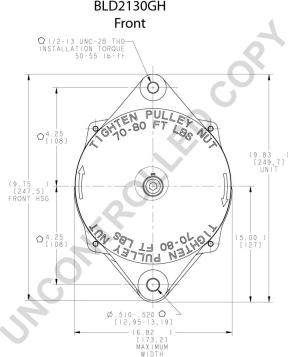 Prestolite Electric BLD2130GH - Генератор autozip.com.ua