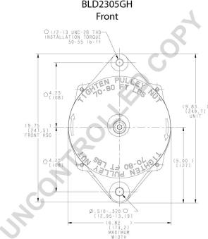 Prestolite Electric BLD2305GH - Генератор autozip.com.ua