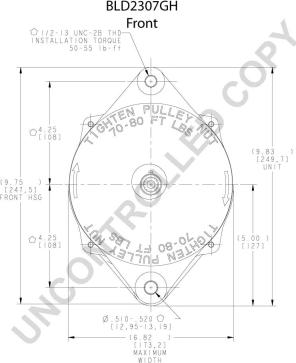 Prestolite Electric BLD2307GH - Генератор autozip.com.ua