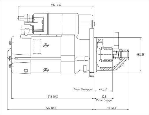 Prestolite Electric M93R3059SE - Стартер autozip.com.ua