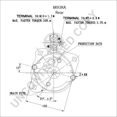 Prestolite Electric M93RA - Стартер autozip.com.ua