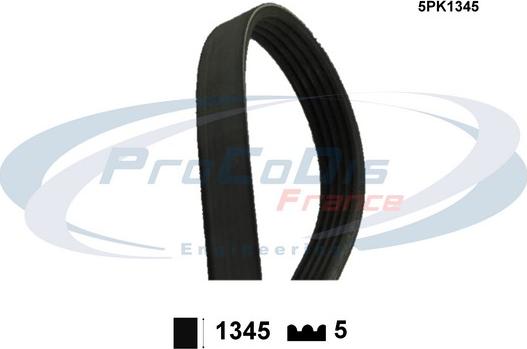 Procodis France 5PK1345 - Поліклиновий ремінь autozip.com.ua