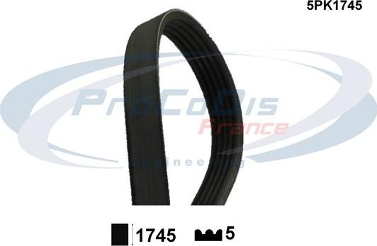 Procodis France 5PK1745 - Поліклиновий ремінь autozip.com.ua