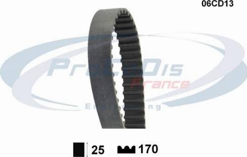 Procodis France KTD1024 - Комплект ременя ГРМ autozip.com.ua