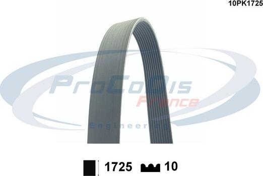 Procodis France 10PK1725 - Поліклиновий ремінь autozip.com.ua