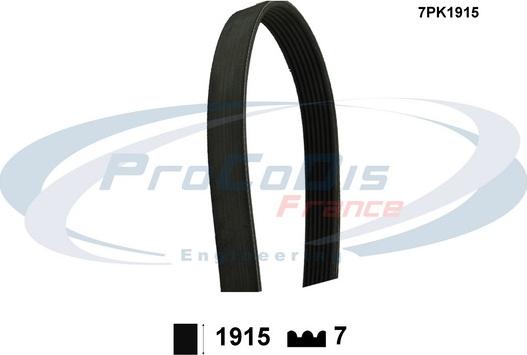 Procodis France 7PK1915 - Поліклиновий ремінь autozip.com.ua