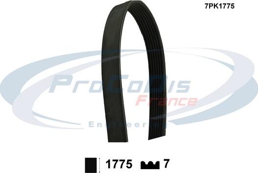 Procodis France 7PK1775 - Поліклиновий ремінь autozip.com.ua