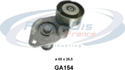 Procodis France GA154 - Натягувач ременя, клинові зуб. autozip.com.ua