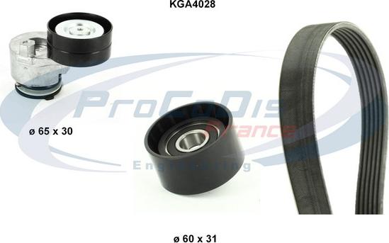 Procodis France KGA4028 - Поликлиновий ремінний комплект autozip.com.ua