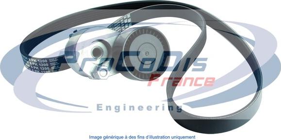 Procodis France KGA3045 - Поликлиновий ремінний комплект autozip.com.ua