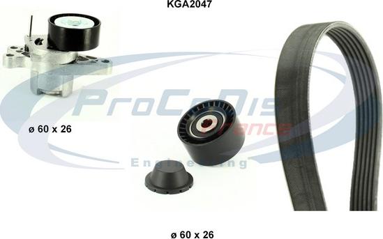 Procodis France KGA2047 - Поликлиновий ремінний комплект autozip.com.ua