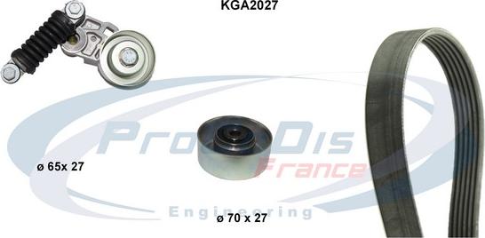 Procodis France KGA2027 - Поликлиновий ремінний комплект autozip.com.ua