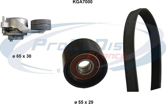 Procodis France KGA7000 - Поликлиновий ремінний комплект autozip.com.ua