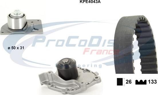 Procodis France KPE4043A - Водяний насос + комплект зубчатого ременя autozip.com.ua