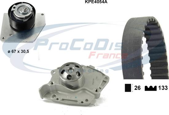 Procodis France KPE4054A - Водяний насос + комплект зубчатого ременя autozip.com.ua