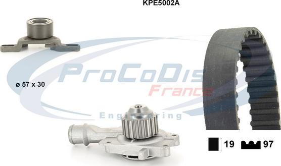 Procodis France KPE5002A - Водяний насос + комплект зубчатого ременя autozip.com.ua