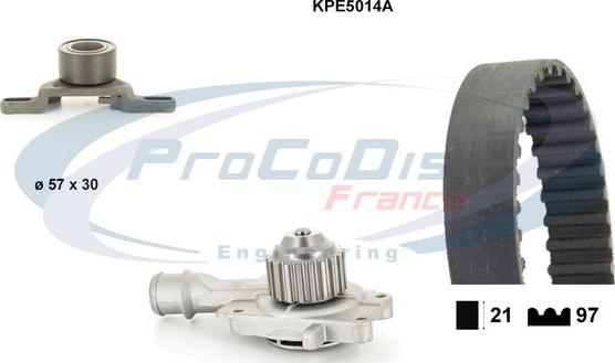 Procodis France KPE5014A - Водяний насос + комплект зубчатого ременя autozip.com.ua