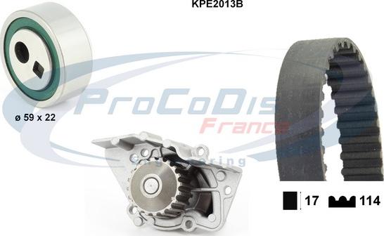 Procodis France KPE2013B - Водяний насос + комплект зубчатого ременя autozip.com.ua