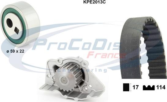 Procodis France KPE2013C - Водяний насос + комплект зубчатого ременя autozip.com.ua