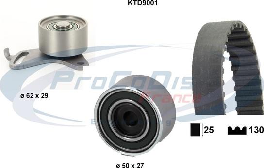 Procodis France KTD9001 - Комплект ременя ГРМ autozip.com.ua