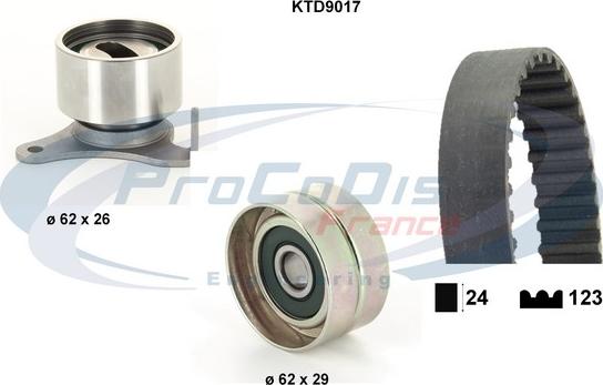 Procodis France KTD9017 - Комплект ременя ГРМ autozip.com.ua
