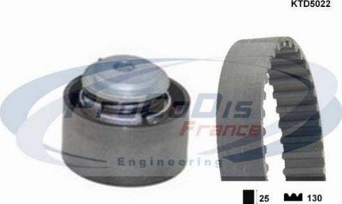 Procodis France KTD5022 - Комплект ременя ГРМ autozip.com.ua