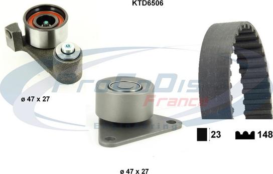 Procodis France KTD6506 - Комплект ременя ГРМ autozip.com.ua