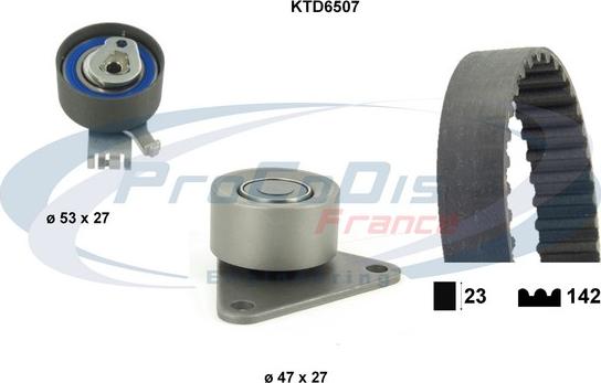 Procodis France KTD6507 - Комплект ременя ГРМ autozip.com.ua