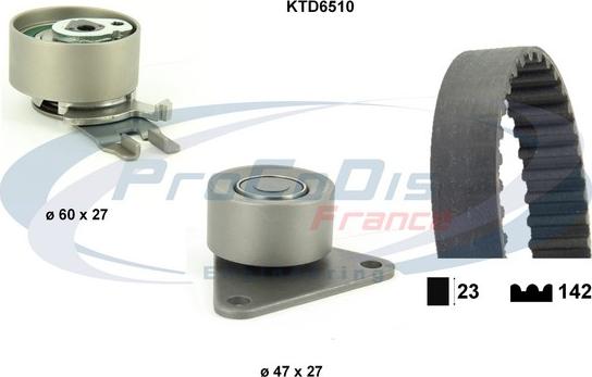 Procodis France KTD6510 - Комплект ременя ГРМ autozip.com.ua
