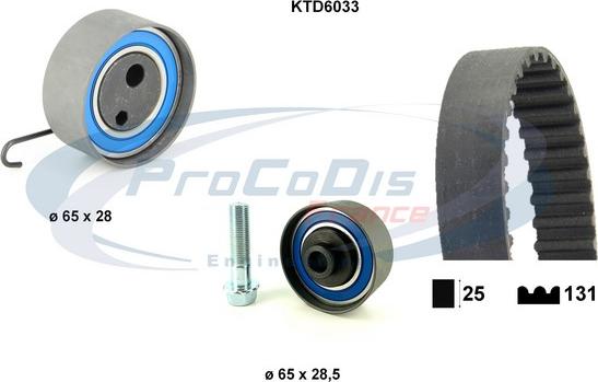 Procodis France KTD6033 - Комплект ременя ГРМ autozip.com.ua