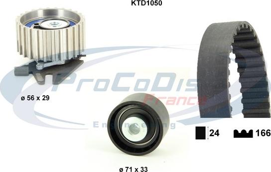 Procodis France KTD1050 - Комплект ременя ГРМ autozip.com.ua