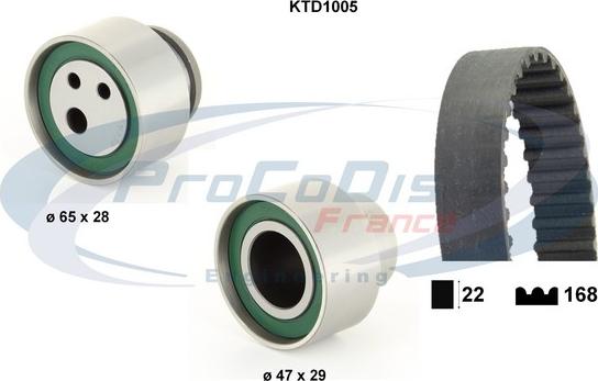Procodis France KTD1005 - Комплект ременя ГРМ autozip.com.ua